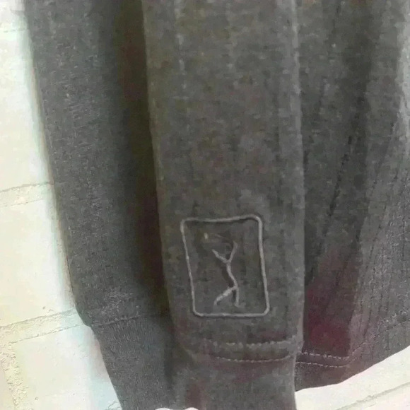 PGA Tour Golf Polo Shirt Mens Dark Gray Size XL Long Sleeve #003 - Picture 4 of 7